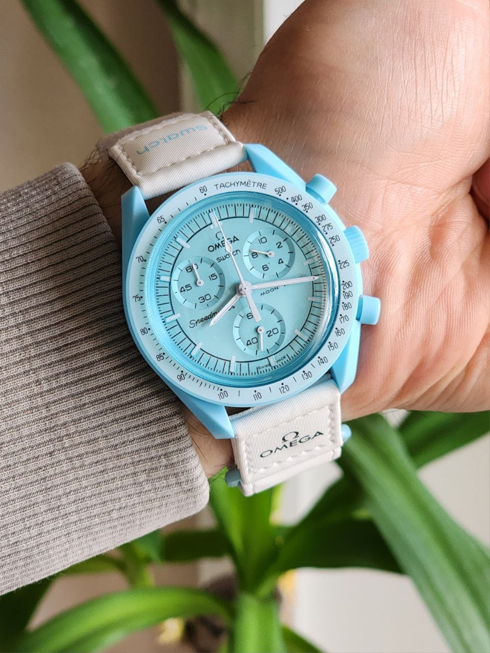 ساعت مردانه OMEGA SWATCH کیفیت بی نظیر سه موتور فعال  کرنوگراف