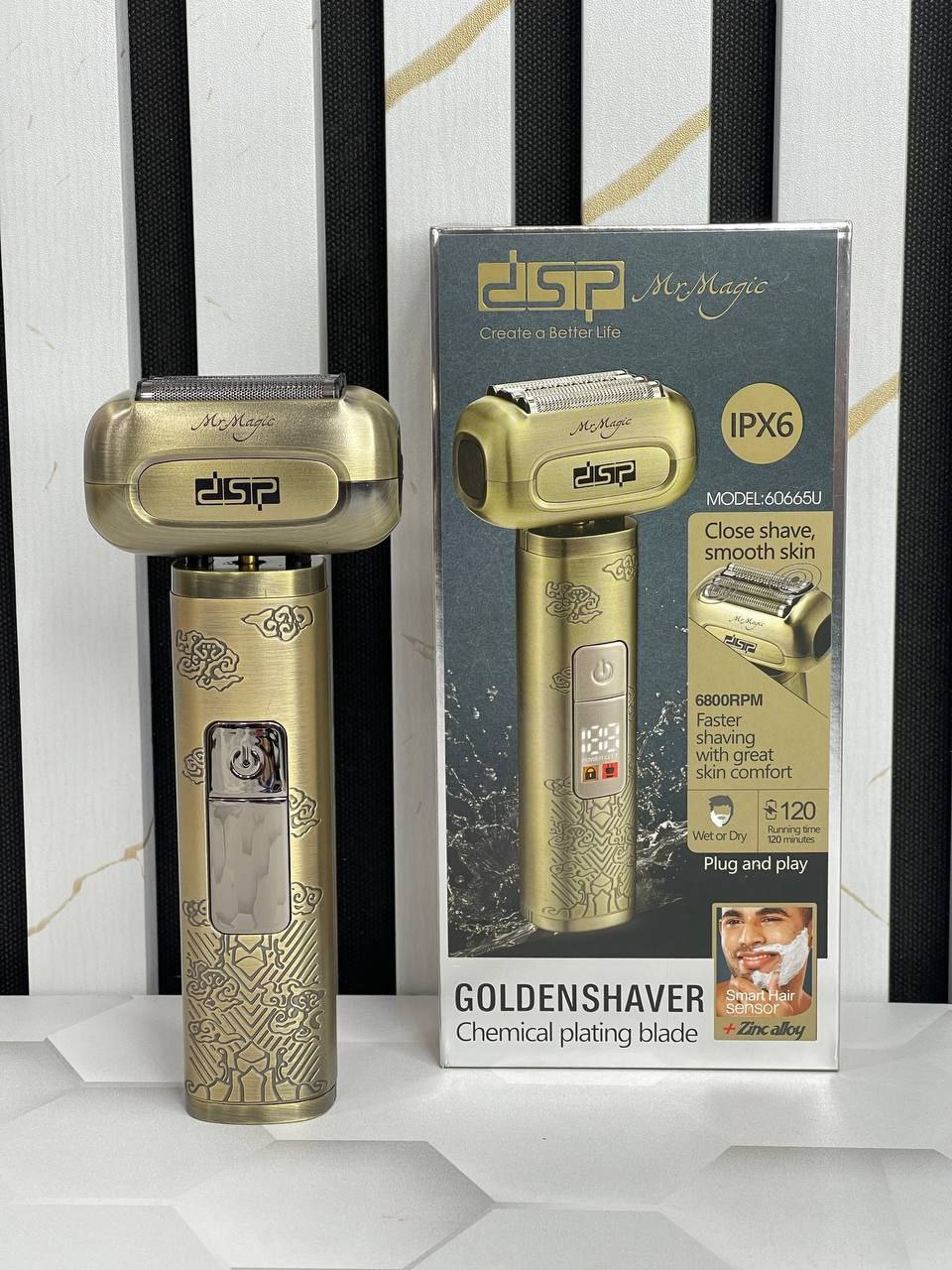 شیور یا ریشتراش dsp  👈شش تیغ کردن صورت با یکبار کشیدن 👈صفر کردن حتی موهای بلند