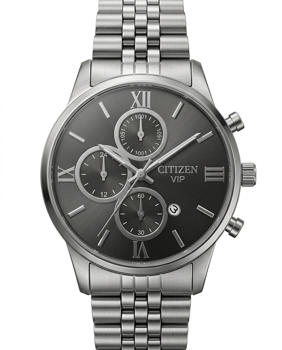 کد 2612 مردانه قفلی برند سیتیزن CITIZEN         طراحی خاص دارای روز شمار  طرح کورنو با کیفیت  قفل کلیپسی  موتور کوارتز