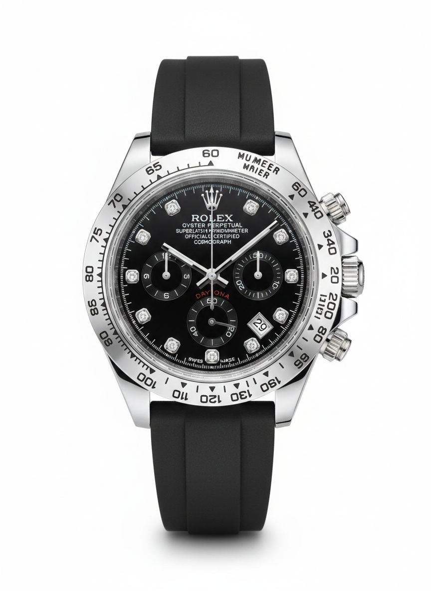 کد 2263 مردانه برند ROLEX  سه موتوره فعال  قاب کربنی  قفل رولکسی( دو قفل ) بنداستیل  دارای روزشمار  شيشه کریستال تاچیمتر