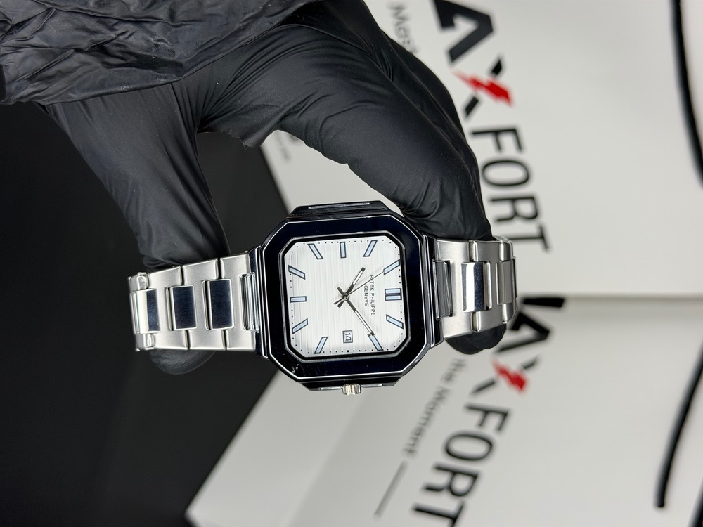 شارژ مجدد  پتک فلیپ  مدل Patek Philippe Cubitus  مردانه قفل پروانه ای تاریخدار بالاترین کیفیت