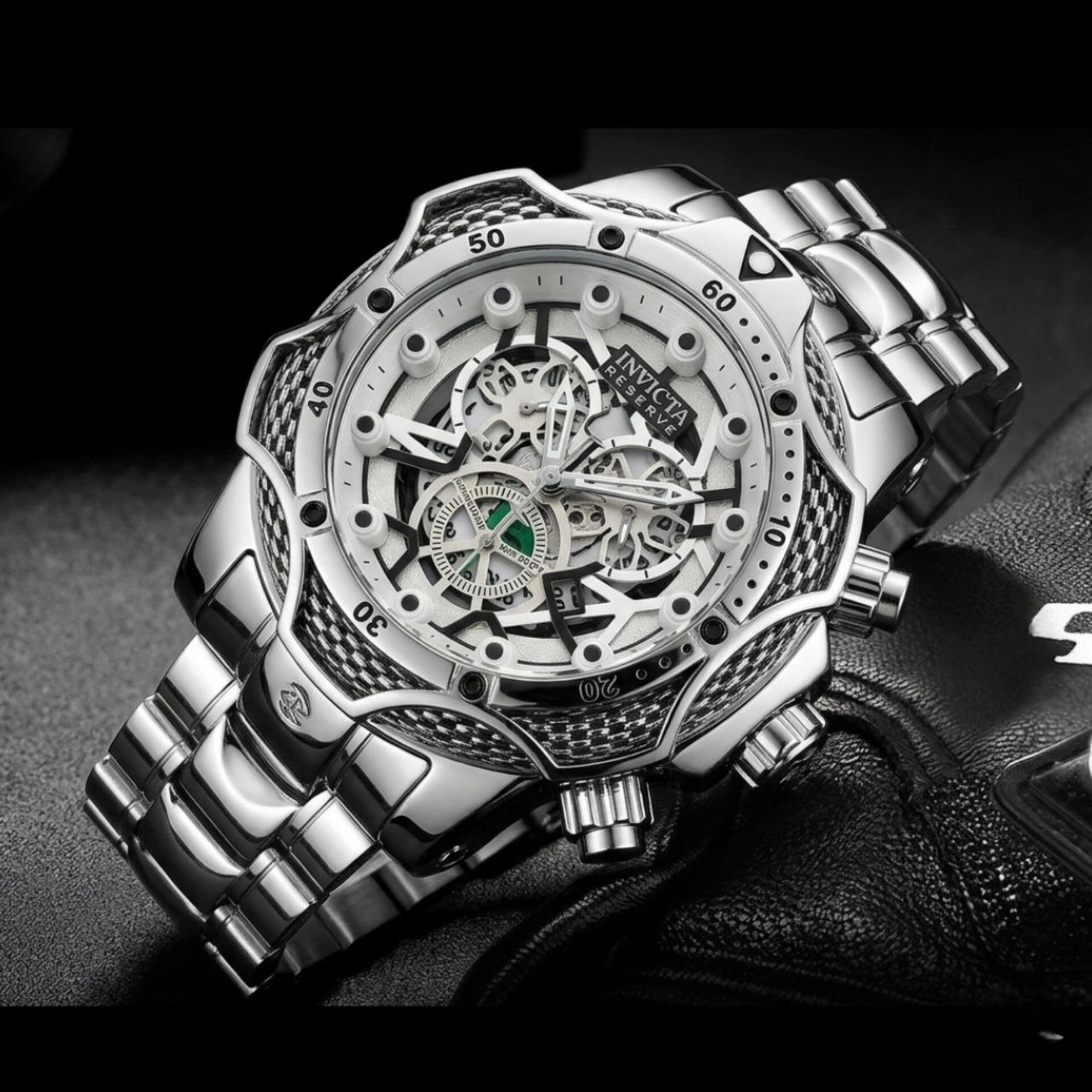 INVICTA         ☆اینویکتا گودزیلا   ▪︎مناسب آقایان خاص پسند  موتور کوارتز صفحه اسکلتون  دارای روز شمار  بند استیل  تاچیمتر  قفل کلیپسی