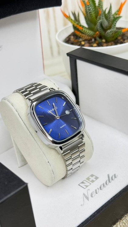 ساعت مچی مردانه کاسیو Casio طرح Old Money | بند و قفل ریلی | صفحه مربع