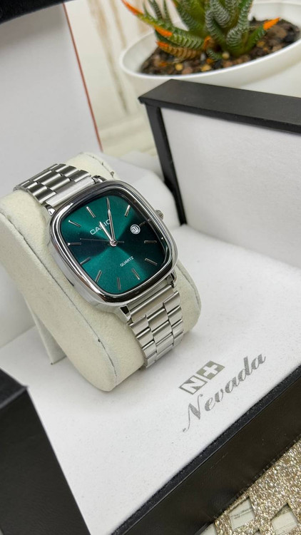 ساعت مچی مردانه کاسیو Casio طرح Old Money | بند و قفل ریلی | صفحه مربع