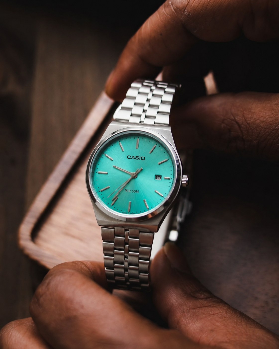 casio   Man collection   كاسيو وینتیج مردانه با قیمت ،کیفیت عالی   مناسب هدیه دادن  موتور کوارتز طرح کلاسیک  مقاوم دربرابر آب  بند استیل  قفل ریلی