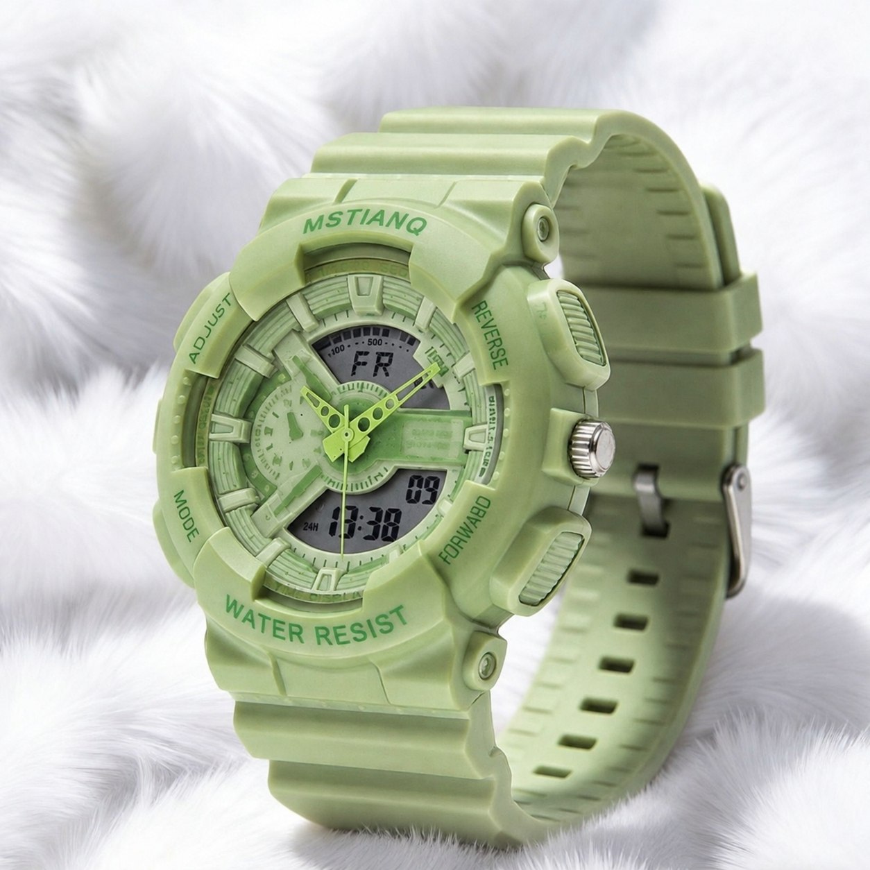sport watch  (G-SHOCK)  ⌚️Digital screen     اسپرت جی شاک   با کیفیت مناسب👌  دوزمانه  زنگ هشدار  كرنومتر نور پس زمینه  روزشماروايام هفته  بند سلیکونی  قفل سگکی